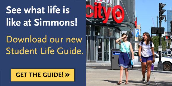 See what student life is like at Simmons! Get our new student life guide.